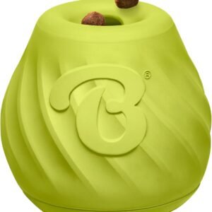 Benebone Pawbler - Natural Rubber Interactive Enrichment Treat and Kibble Dispensing Dog Toy – Great for Boredom - Medium/Large