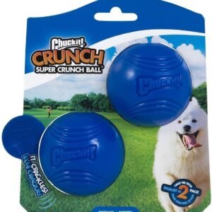 Chuckit! Crunch Ball Dog Toy, Medium (Pack of 2)