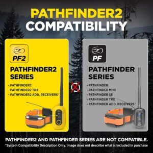 Alternative view of Dogtra Pathfinder Mini Additional Receiver in Orange 4-Mile 21-Dog Expandable Waterproof Smartphone GPS Tracking & Training Mini E-Collar