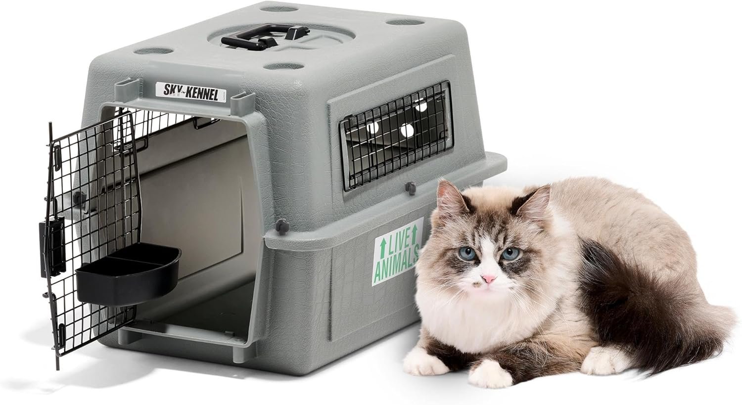 Petmate Sky Kennel - For Air and Travel, Airline Compliant Dog Crate for Pets up to 15 lbs, Heavy Duty Dog Kennel, Made in the USA- 21 Inches - Image 2