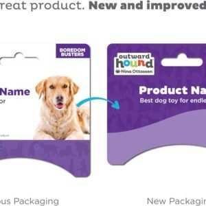 Alternative view of Outward Hound Orbee-Tuff Mazee Interactive Dog Puzzle Toy, Treat Dispensing Slow Feeder Ball, Orange, 4.7-Inch