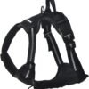 Amazon Basics No-Pull Dog Harness, Adjustable Soft Padded Vest with Reflective Stripes, Medium, Black