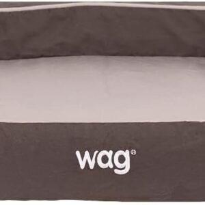 Sealy Lux Pet Dog Bed | Quad Layer Technology with Memory Foam, Orthopedic Foam, and Cooling Energy Gel. Machine Washable Cover. Small, Modern Gray