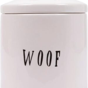 Creative Co-Op Woof Jar with Bone Handle on Lid