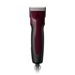 Andis 68530 Excel Professional 5-Speed Detachable Blade Clipper Kit - Animal/Dog Grooming, Rotary Motor, Soft-Grip Anti-Slip Housing, 14-Inch Cord, for All Coats & Breeds, SMC, Burgundy