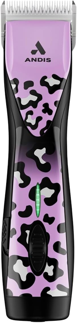 Andis 561458 Pulse Zr II Gabriel Feitosa Edition 5-Speed Detachable Blade Clipper, Cordless Animal/Dog Grooming, Removable Lithium Ion Battery, LED Charge Light, Wild Colorway - Image 3