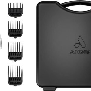 Alternative view of Andis 24820 EasyClip Professional-Animal 7-Piece Detachable Ceramic Blade Clipper Kit, Frustration Free Packaging, Corded Electric, Purple