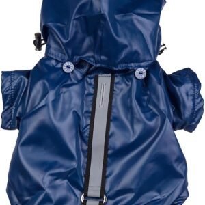 Alternative view of Pet Life ® Reflecta-Sport Dog Raincoat - Reflective, Windproof and Waterproof Dog Coat with Reversible Polar Fleece - Adjustable Pet Raincoat Dog Jacket on All 4 Sleeves with Removable Hood