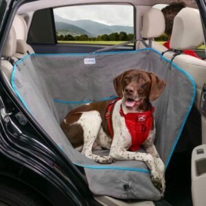 Alternative view of Kurgo Heather Half Hammock, Half Car Seat Cover for Pets, Car Hammocks for Dogs, Water-Resistant, 27.5" Wide (Heather Grey)