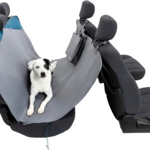 Alternative view of Kurgo Rover Dog Hammock Car Seat Cover for Pets, Pet Seat Cover, Car Hammocks for Dogs, Water-Resistant, 55" Wide for Cars and SUVs, Gray