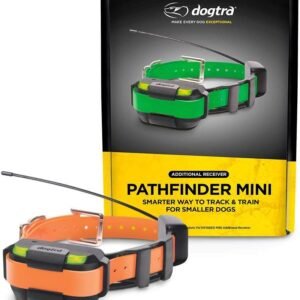 Dogtra Pathfinder Mini Additional Receiver in Orange 4-Mile 21-Dog Expandable Waterproof Smartphone GPS Tracking & Training Mini E-Collar