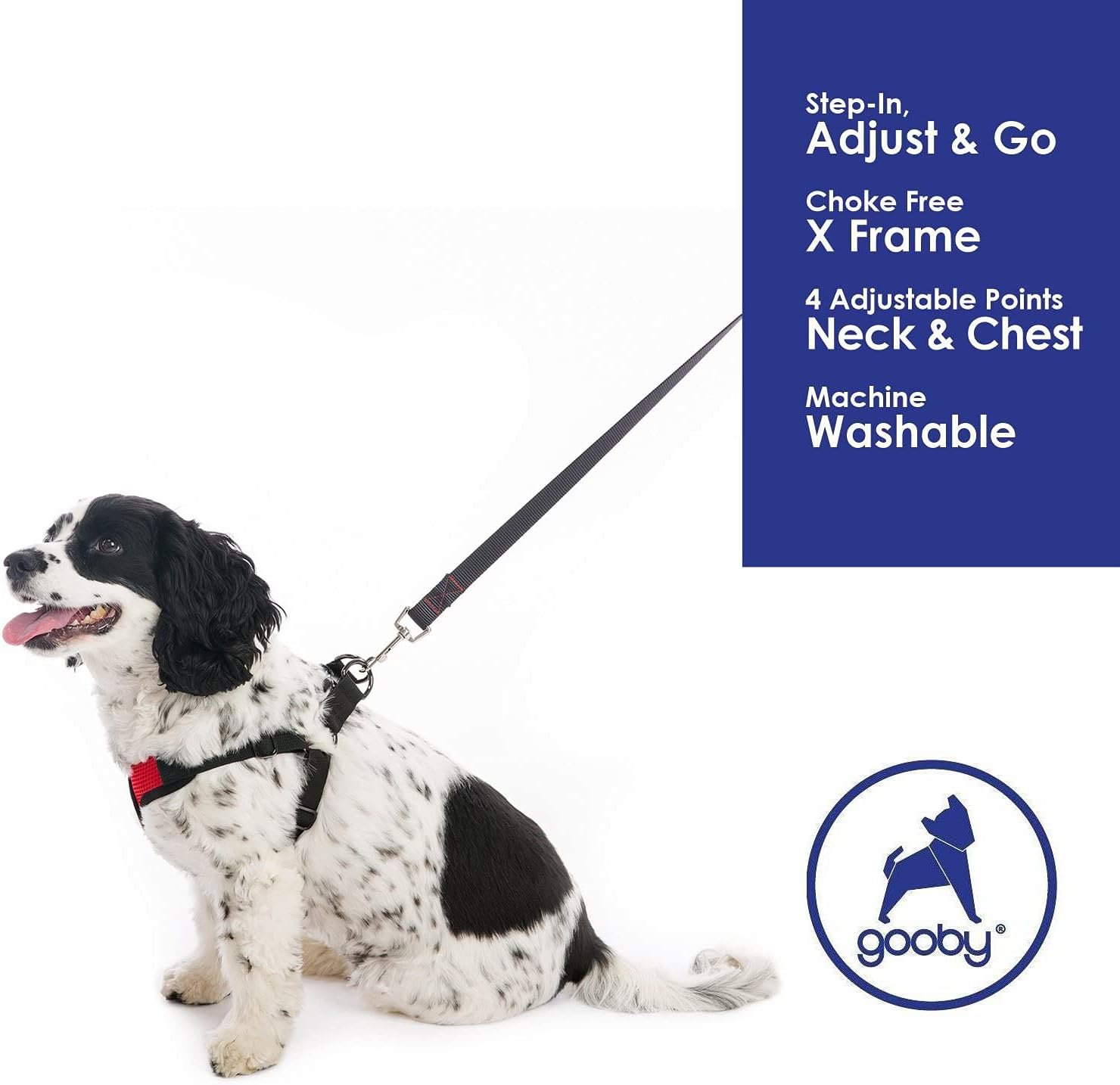 Gooby Comfort X Step in Harness - Red, X-Large - No Pull Small Dog Harness Patented Choke-Free X Frame - Perfect on The Go Dog Harness for Medium Dogs No Pull or Small Dogs for Indoor and Outdoor Use - Image 4