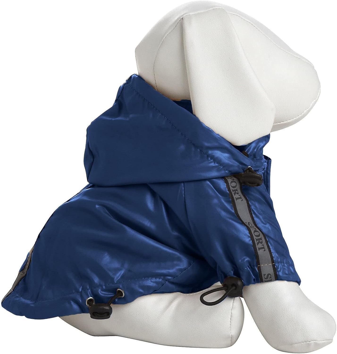 Pet Life ® Reflecta-Sport Dog Raincoat - Reflective, Windproof and Waterproof Dog Coat with Reversible Polar Fleece - Adjustable Pet Raincoat Dog Jacket on All 4 Sleeves with Removable Hood - Image 3