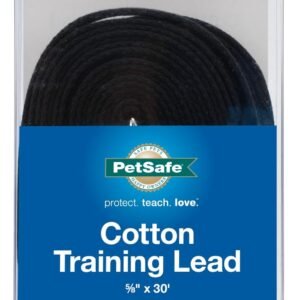 Alternative view of PetSafe Cotton Dog Training Lead - Great for Small, Medium and Large Breeds - 30 ft, 5/8" x 30', Black