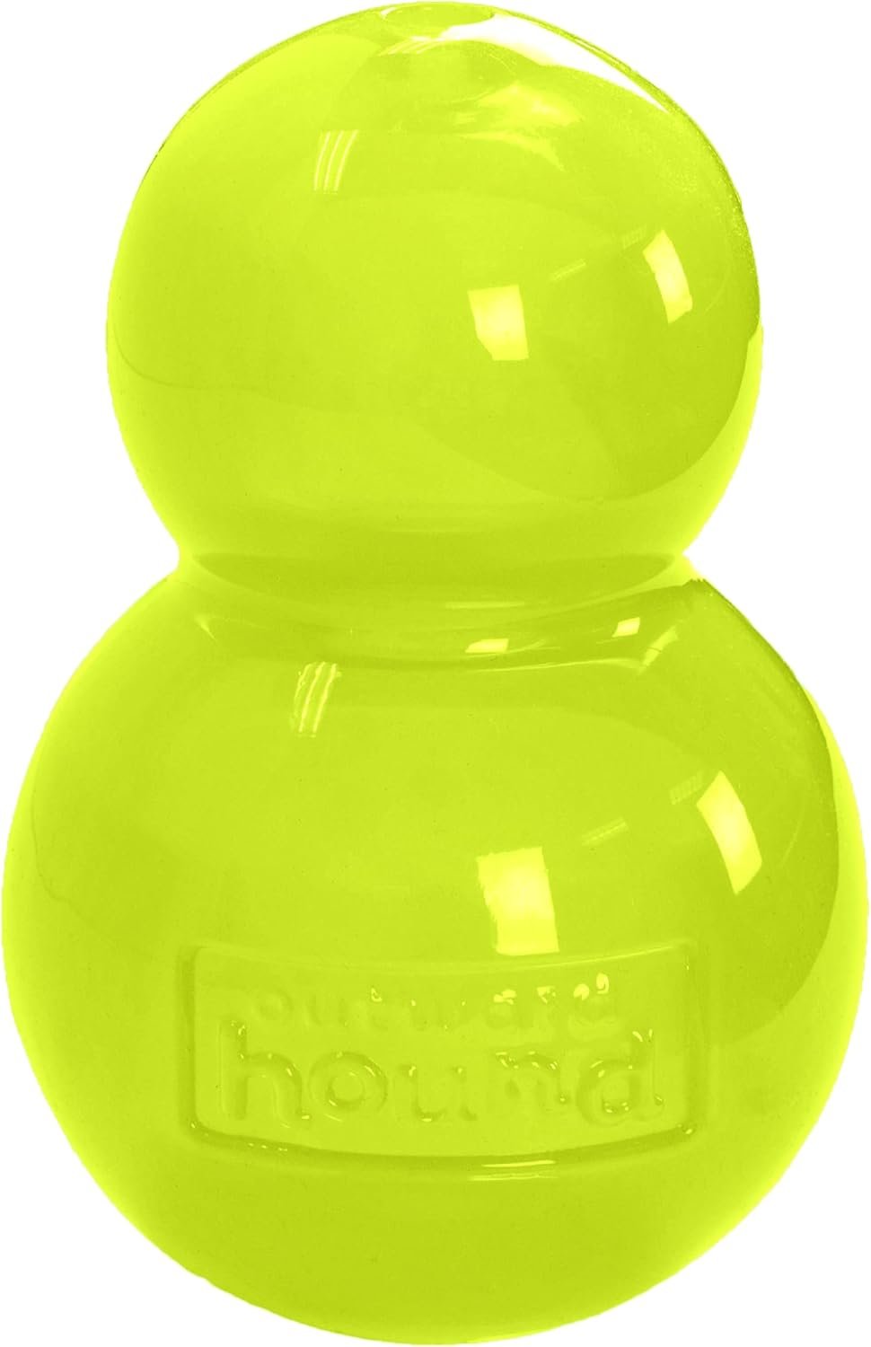 Outward Hound Double-Tuff Stuffable Dog Toy, Large 5-Inch Green - Treat Dispensing Chew Ball for Medium to Large Dogs, Interactive Puzzle for Enrichment & Slow Feeding