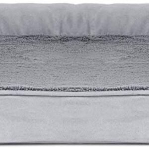 Alternative view of Furhaven Cooling Gel Dog Bed for Large Dogs w/ Removable Bolsters & Washable Cover, For Dogs Up to 95 lbs - Plush & Suede Sofa - Gray, Jumbo/XL