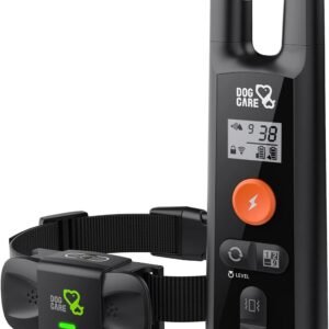 DOG CARE Dog Shock Collar with Remote, Dog Training Collars with 3 Modes, Waterproof Electronic Dog E Collar with 1500FT Remote, Keypad Lock for All Dogs