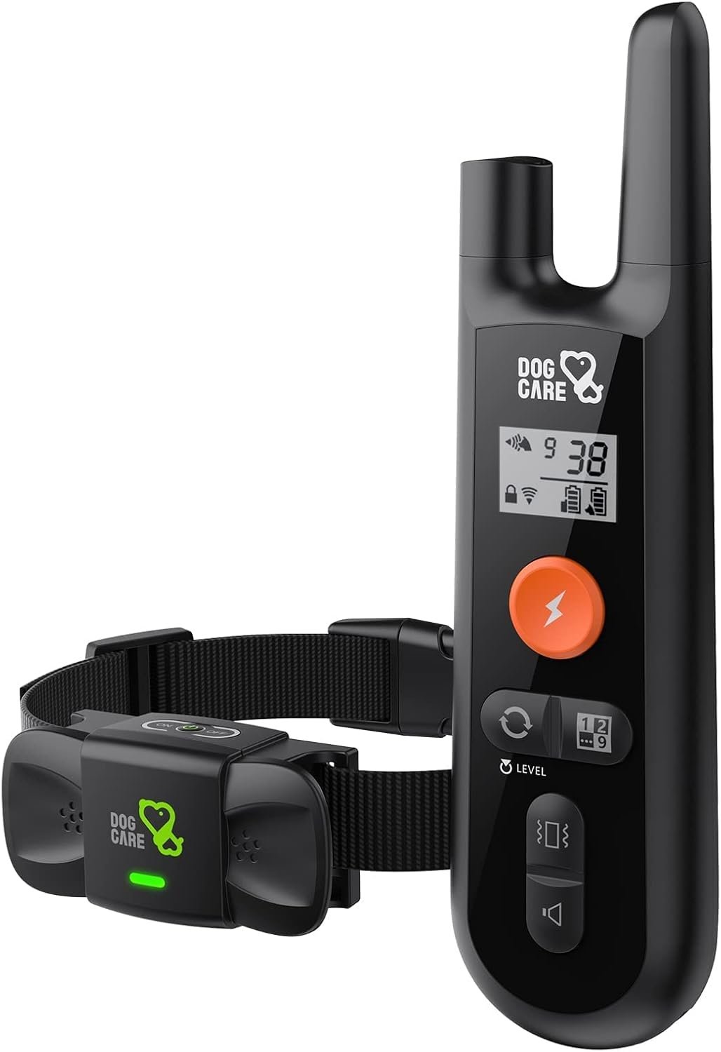 DOG CARE Dog Shock Collar with Remote, Dog Training Collars with 3 Modes, Waterproof Electronic Dog E Collar with 1500FT Remote, Keypad Lock for All Dogs