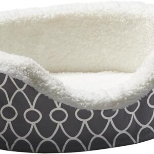 MidWest Homes for Pets Orthoperdic Egg-Crate Nesting Pet Bed w/ Teflon Fabric Protector, XS Gray