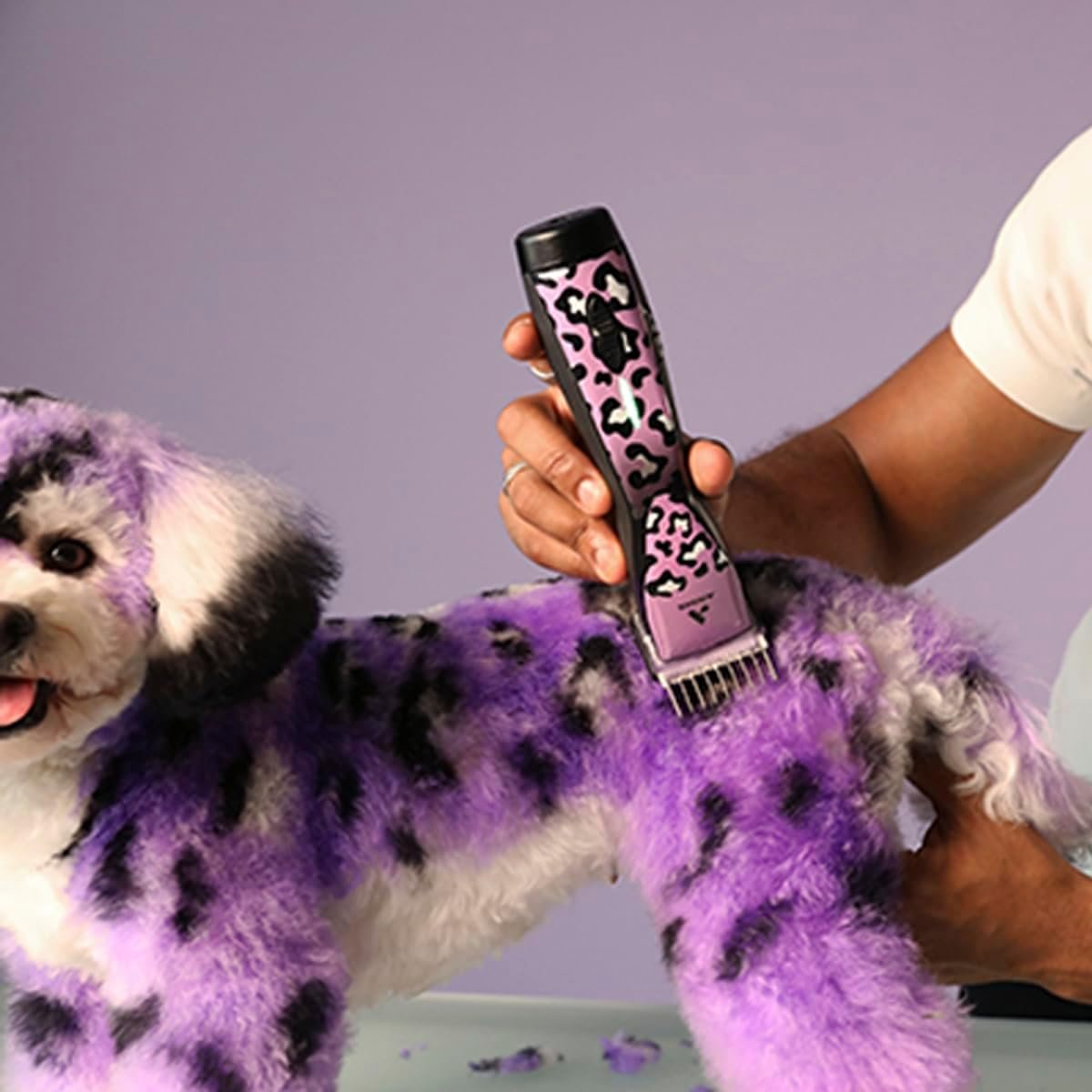 Andis 561458 Pulse Zr II Gabriel Feitosa Edition 5-Speed Detachable Blade Clipper, Cordless Animal/Dog Grooming, Removable Lithium Ion Battery, LED Charge Light, Wild Colorway - Image 6