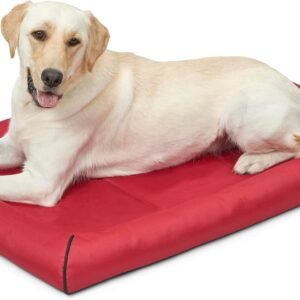 MidWest Homes for Pets Water Repellant Easy Wipe Clean Ultra-Rugged MAXX Dog Beds, Super Durable Dog Bed Designed to Fit 42-inch Dog Crates, Features Slip Resistant Bottom, Part 40542-RD, Red