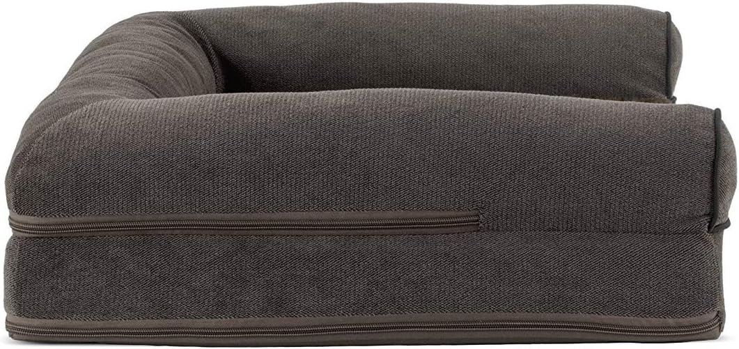 FurHaven Soft, Orthopedic Foam Sofa Dog Bed with Washable & Removable Cover - Sherpa/Chenille - Coffee, Dogs Up to 35 lbs - Medium - Image 4