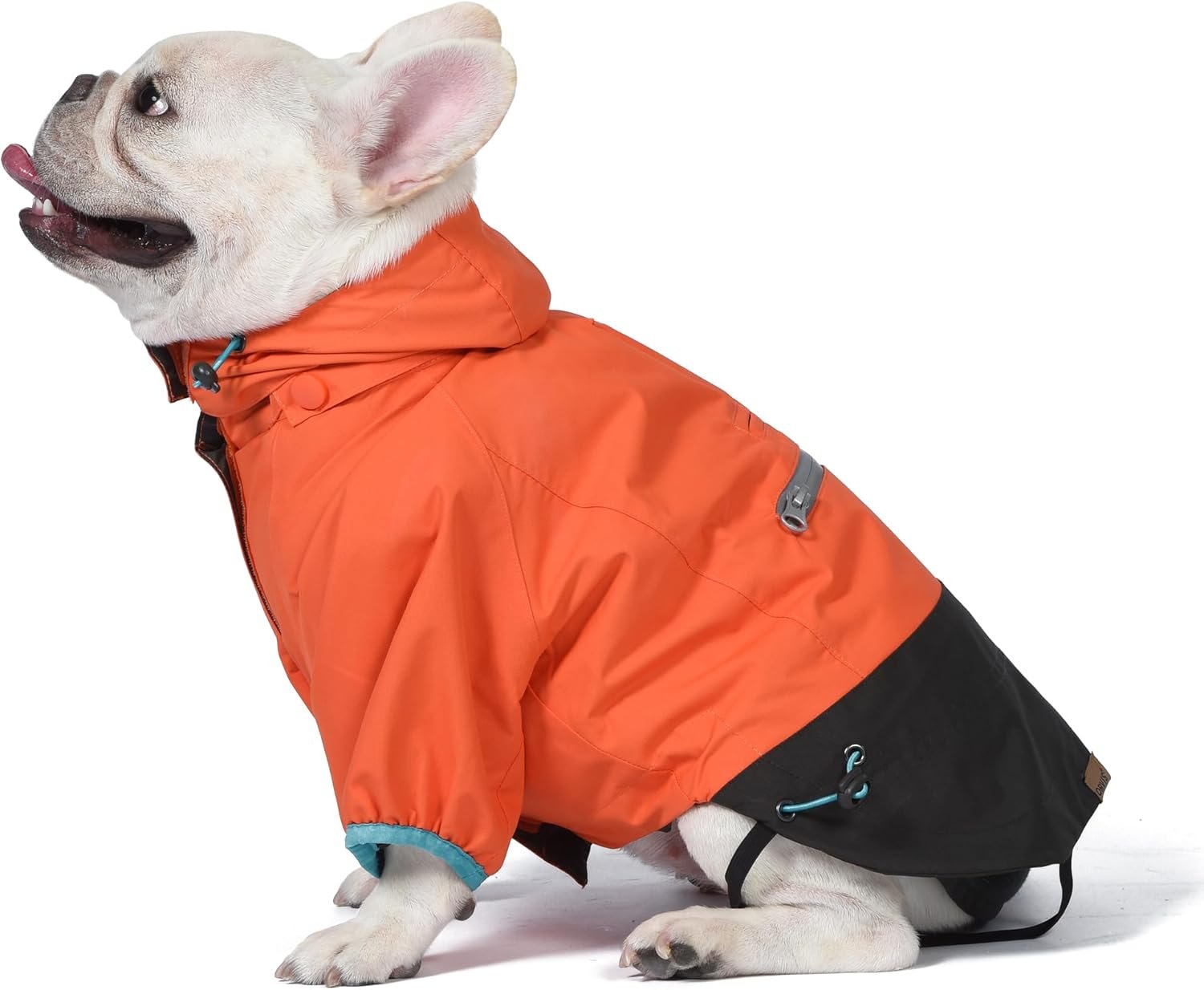Orvis Dog All Season Trekker 3-in-1 Coat for Dogs, Size Extra Large; Orange High Visibility All Weather Dog Coat with Raincoat & Fleece Vest That Can Be Worn Separately or Together; Removable Hood - Image 5