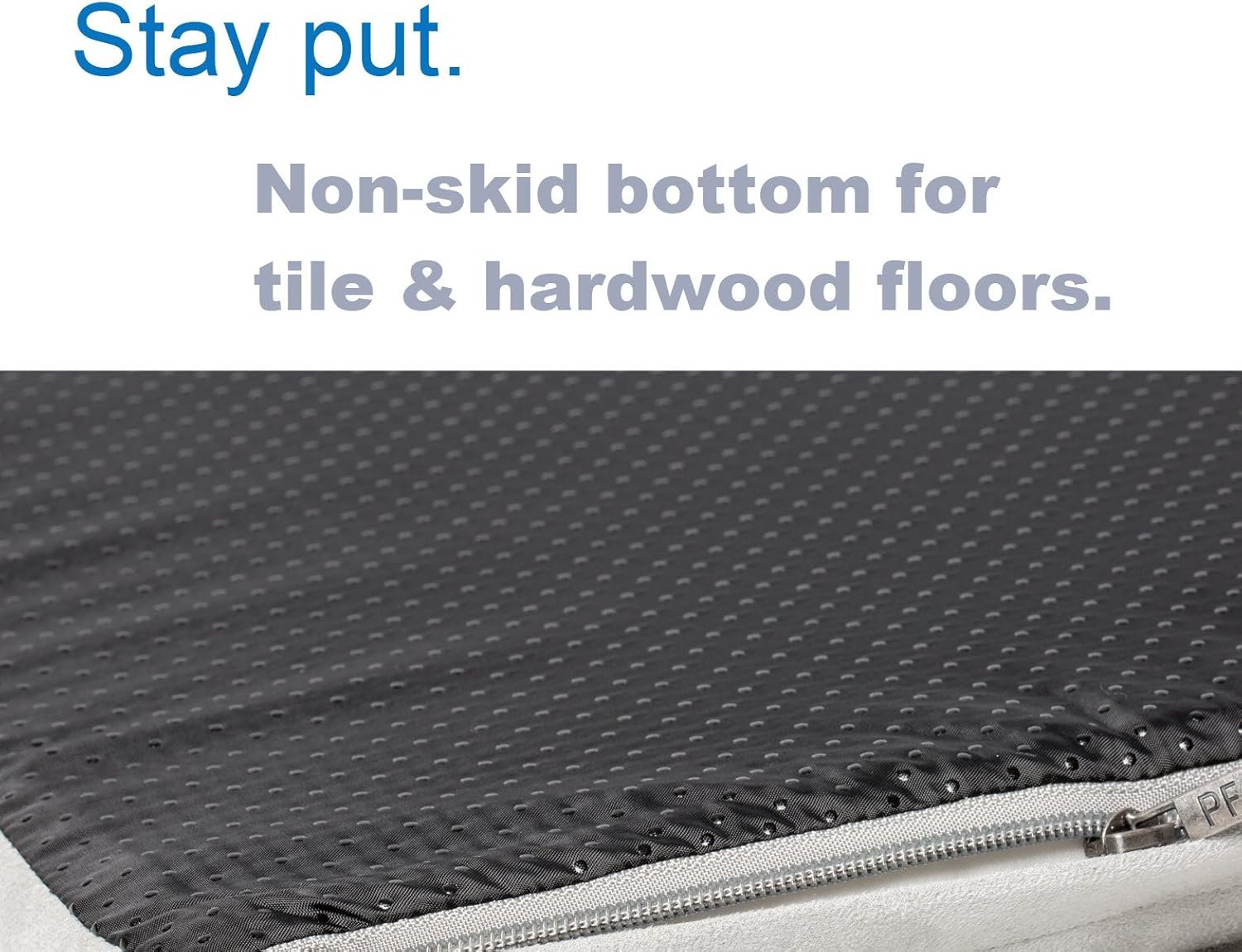 PetFusion BetterLounge Orthopedic Dog Bed | Solid CertiPUR-US Memory Foam, Waterproof liner | Large & XL | Removable Micro-Suede Cover Available Separately, 1 Yr Warranty, Grey - Image 7