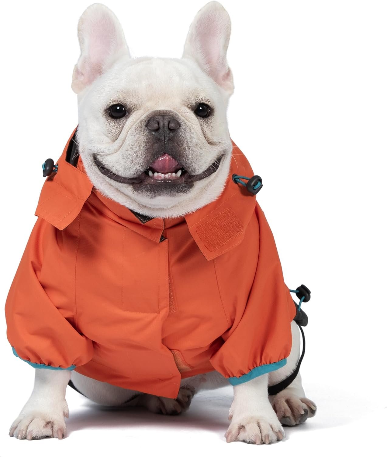 Orvis Dog All Season Trekker 3-in-1 Coat for Dogs, Size Extra Large; Orange High Visibility All Weather Dog Coat with Raincoat & Fleece Vest That Can Be Worn Separately or Together; Removable Hood - Image 4