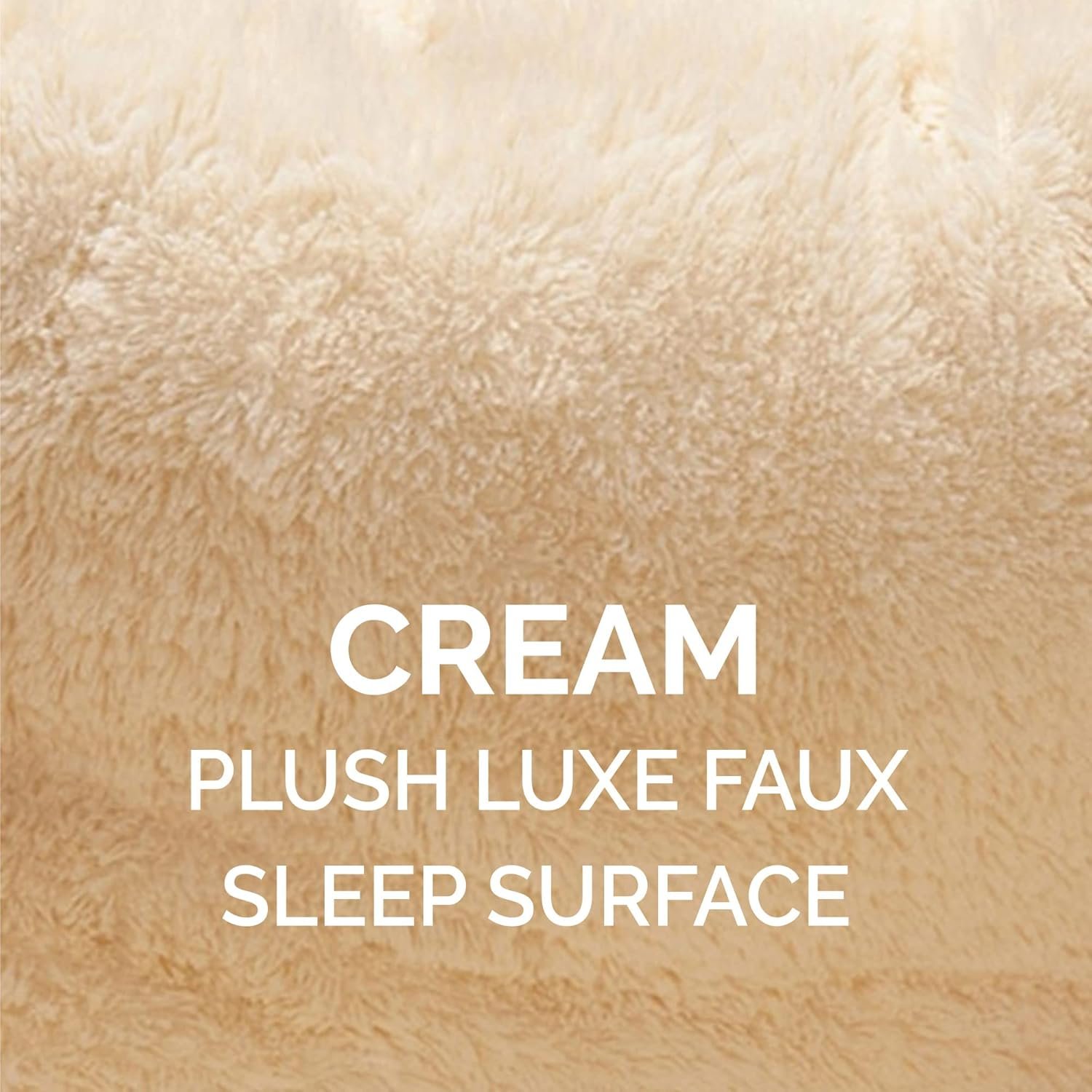 Furhaven 20" Round Self-Warming Pet Bed for Indoor Cats & Small Dogs, 100% Washable, For Pets Up to 20 lbs - Hi Lo Plush Luxe Faux Fur Cuddler - Cream, Small - Image 5