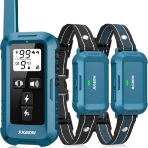 Jugbow Dog Shock Collar 2 Dogs - 4200FT Dog Training Collars with Remote, IPX8 Waterproof E-Collar for Dogs Training Rechargeable e-Collars for Large Medium Small Dogs (10-120lbs)