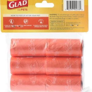 Alternative view of Glad for Pets Large Dog Waste Bags, Scented, Tear-Resistant, 6 Rolls | Heavy Duty Poop Bags for Fast and Easy Waste Cleanup | 6 Rolls, 90 Bags Total