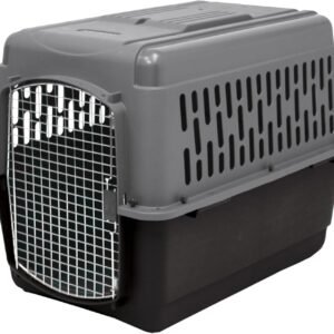 Petmate Large Breeds Dog Kennel, Various Sizes, Dark Gray/Black, Made in USA