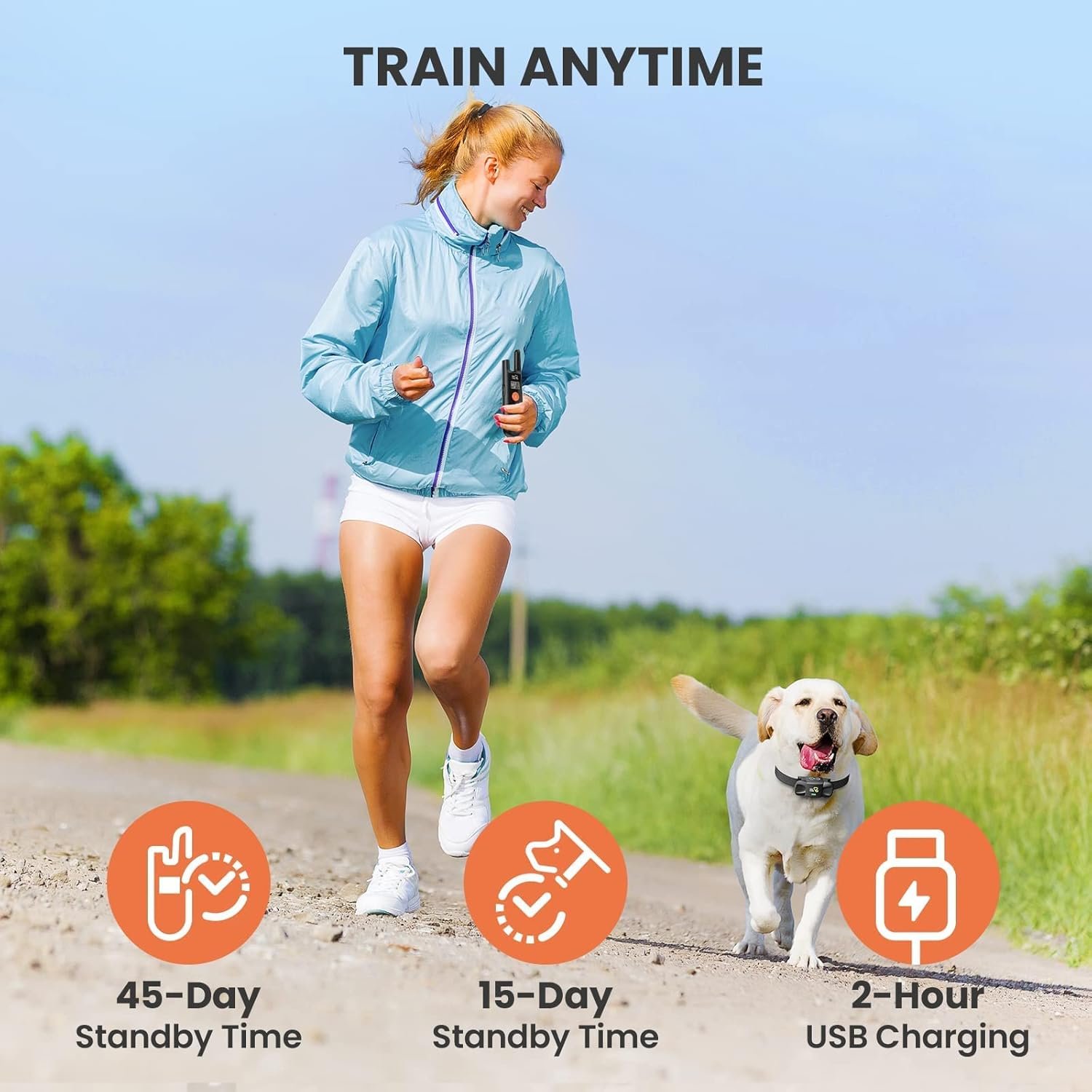 DOG CARE Dog Shock Collar with Remote, Dog Training Collars with 3 Modes, Waterproof Electronic Dog E Collar with 1500FT Remote, Keypad Lock for All Dogs - Image 5