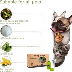 Alternative view of Dog Poop Bag, 540 Counts Biodegradable Dog Waste Bags with 1 Dispenser, Eco-Friendly Leak-Proof Pet Poop Bags for Doggy | Scented