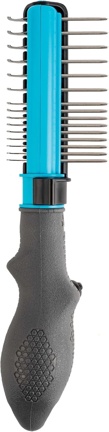 FURminator 2-in-1 Doodle Grooming Tool for Dogs, 1 Count, Dematting Tool with Comb for Mats, Tangles & Maintenance on Curly, Long, Silky & Wiry Coats - Image 2