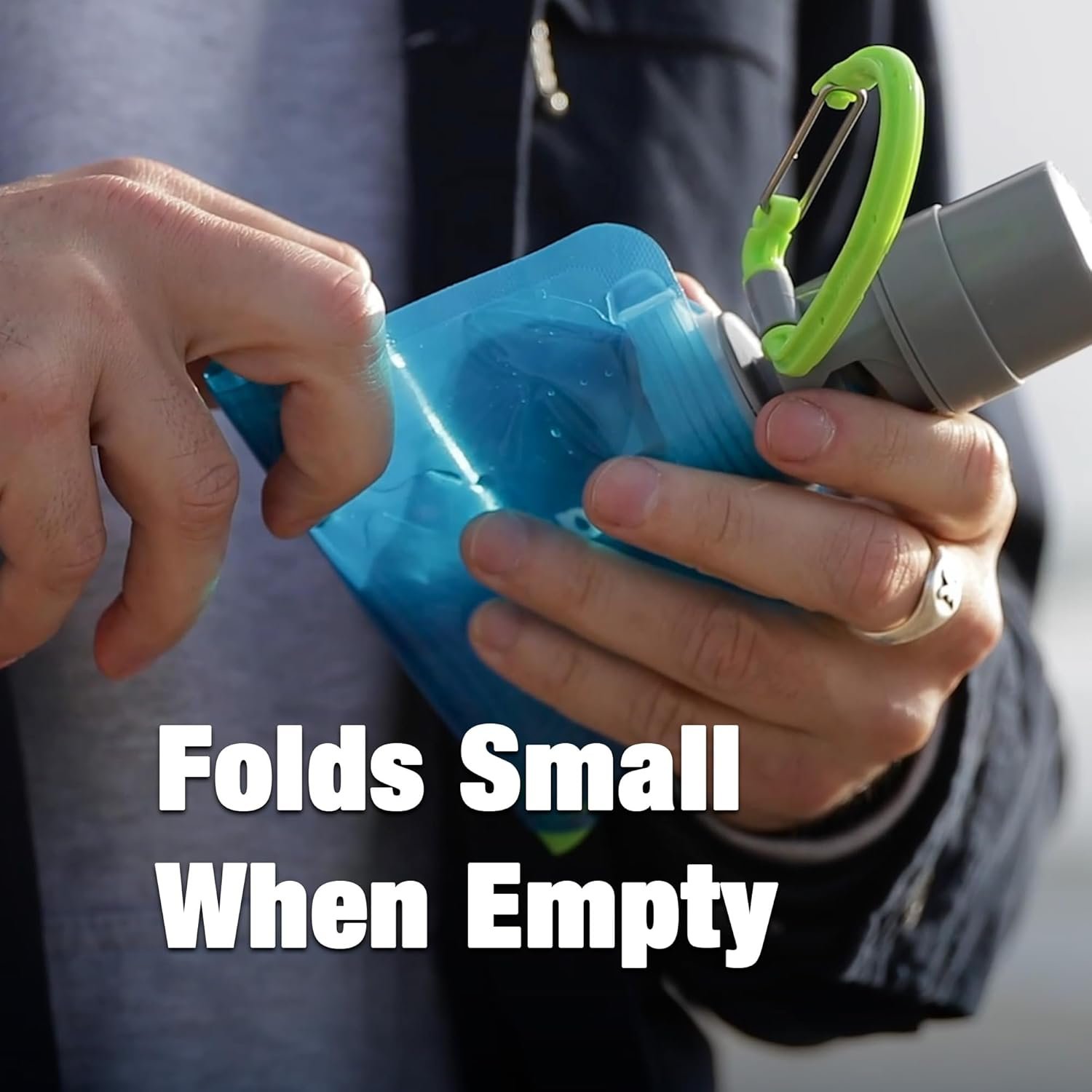 Vapur Collapsible Dog Water Bottle With Patented Lick Activated Design, Portable Hydration Water Dispenser for Walks, Hikes, and Travel, 23 Ounce, Water, Pack of 2 - Image 5