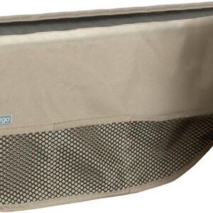 Kurgo Car Door Guard for Dogs, Pet Protector for Car Doors, Waterproof, Adjustable, Quick Installation, Storage Pockets, Fits Sedans and SUVs, Khaki