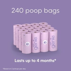 Alternative view of Dog Poop Bags Rolls Scented, Extra Strong & Leak-Proof for Dogs, Lavender Scented, Easy Tear Pet Waste Bags, Made from 65% Recycled Plastic, 16 Rolls (240 Count)