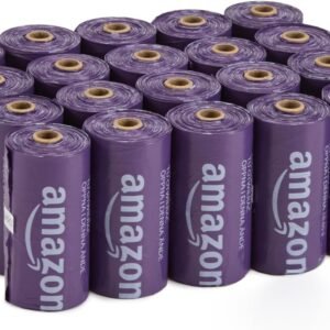 Amazon Basics Premium Lavender Scented Standard Dog Waste Bags, 300 Count (15 Pack of 20)