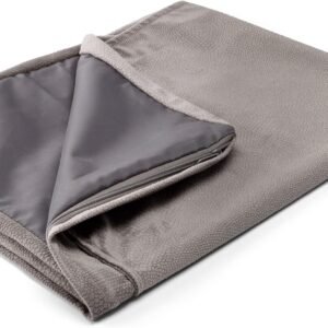 Best Friends by Sheri Dog Bed Cover Replacement for Nap Mat Dog Bed, Microfiber Ilan, Grey, 27" x 36"