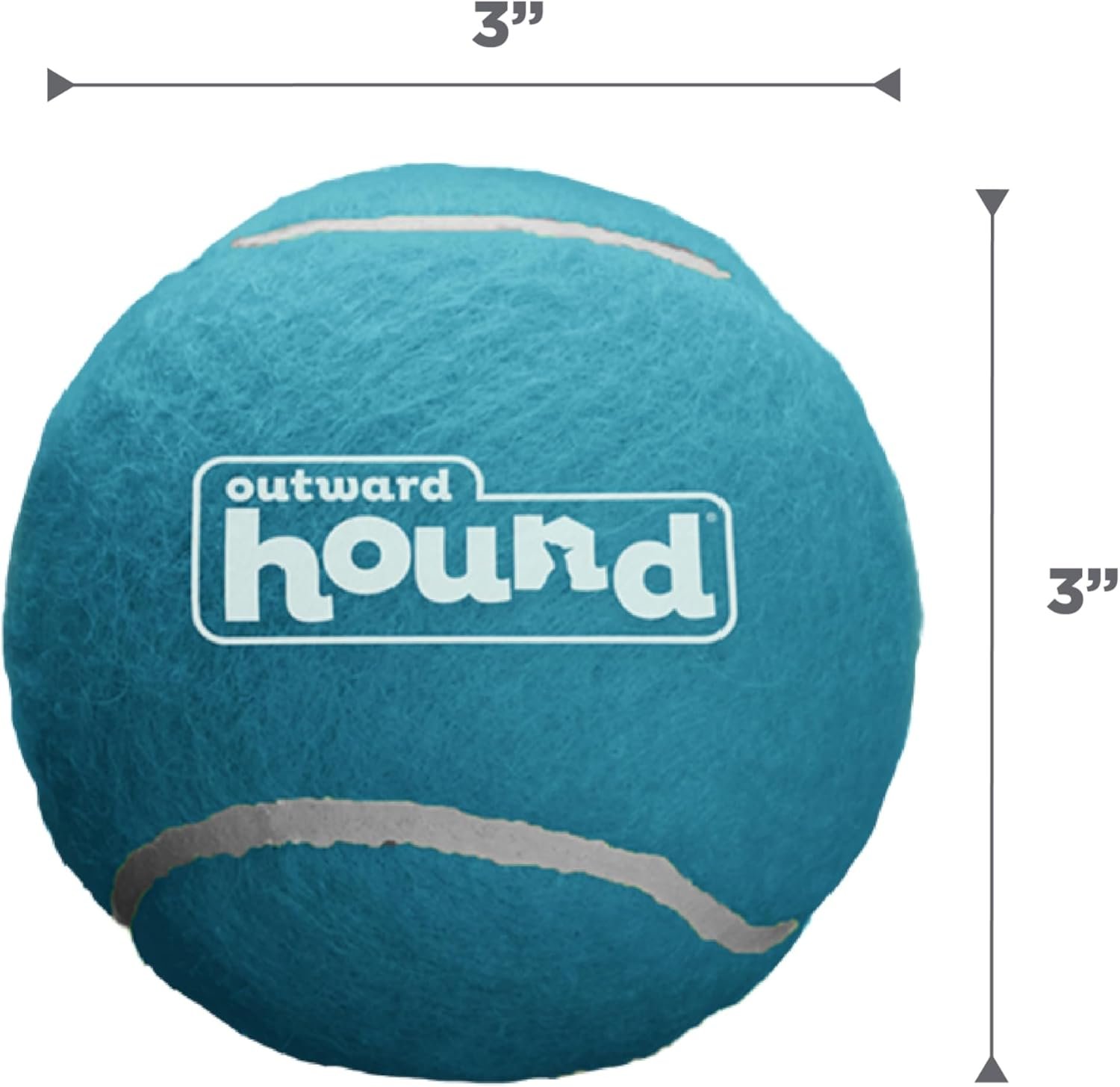 Outward Hound Squeaker Ballz 4-Pack Tennis Ball Dog Toys with Squeaker, Interactive Fetch Play for Pets 50 lbs and Over, Training Balls for Indoor & Outdoor Exercise, Large, 3-inch - Image 6