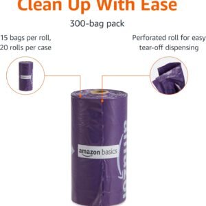 Alternative view of Amazon Basics Premium Lavender Scented Standard Dog Waste Bags, 300 Count (15 Pack of 20)