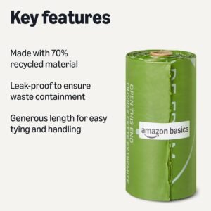 Alternative view of Amazon Basics Waste Bag,70% Recycled 300 Pack