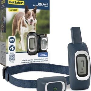 PetSafe Remote Trainer Dog Training Collar - 3 Training Modes: Tone, Vibration, 15 Levels of Static Stimulation, Standard for Dogs Over 8lb+ - Waterproof, Durable, Rechargeable - 100 Yards (300 Feet)