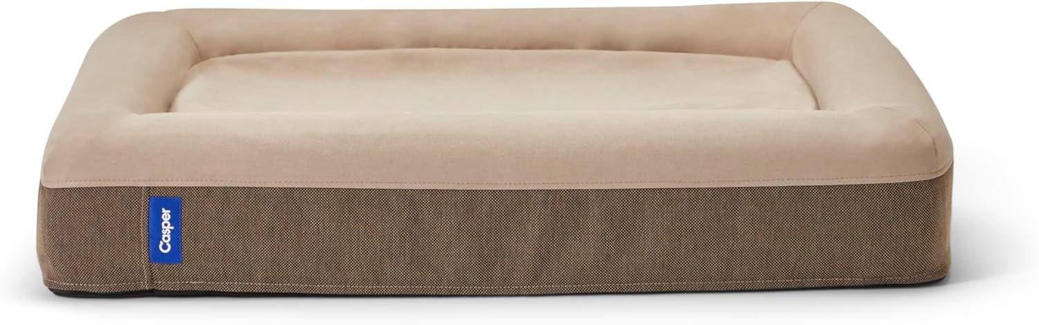 Casper Dog Bed, Plush Memory Foam, Small, Sand - Image 3