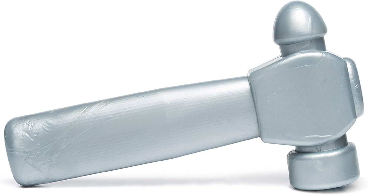 BULLYMAKE Silver Tough Chew Hammer Toy for Dogs, Durable Nylon Dog Toys for Aggressive Chewers, Dental Stimulating, Made in USA - Image 3