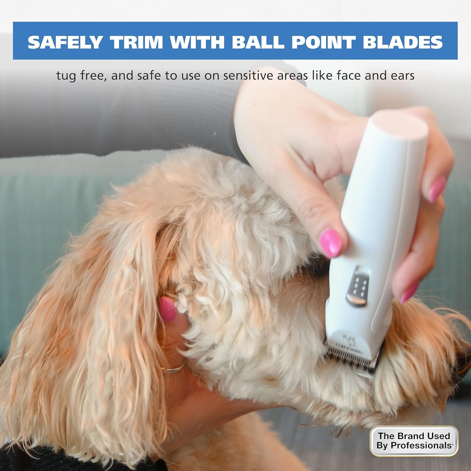 Wahl Yelp-Free Battery-Operated Dog Trimmer for Grooming – Ideal for Detail Trimming Face, Paws, & Ears for Dog Hair Removal - Model 3026955 - Image 5