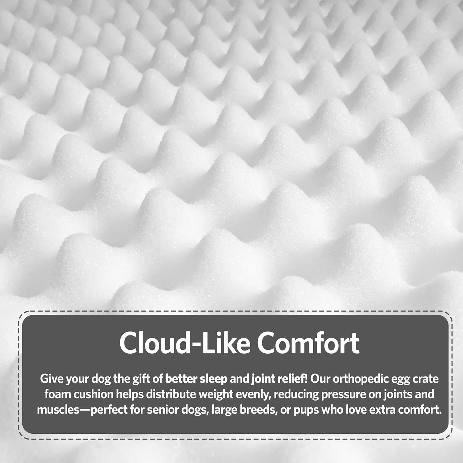 MidWest Homes for Pets Orthoperdic Egg-Crate Nesting Pet Bed w/ Teflon Fabric Protector, XS Gray - Image 6