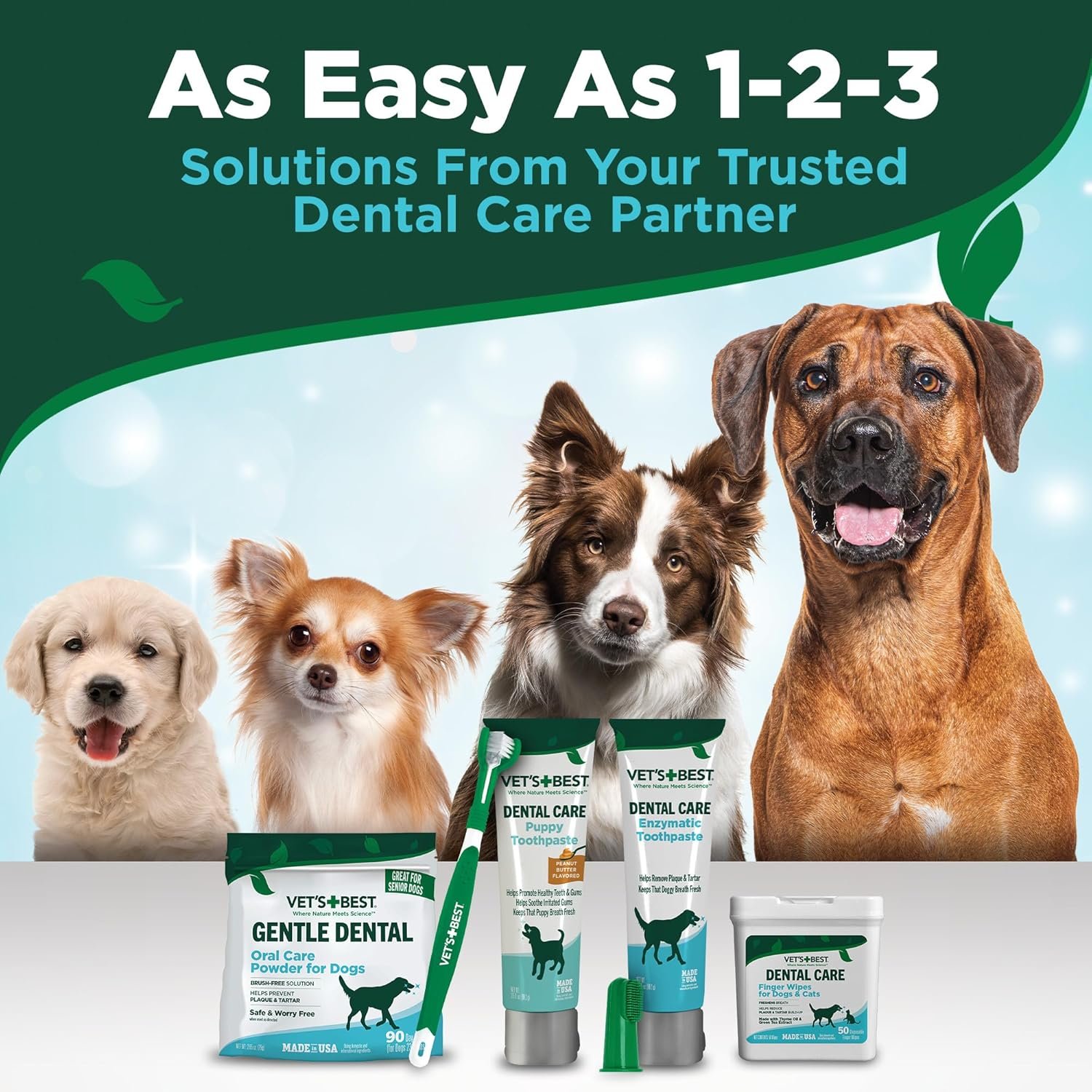 Vet’s Best Enzymatic Dog Toothpaste – Vet Formulated Dental Gel for Teeth Cleaning, Fresh Breath, Tartar Control, Plaque Remover & Oral Hygiene for Dogs, 3.5 oz - Image 7